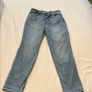 H&M Blue Relaxed Jeans with Lived-In Look